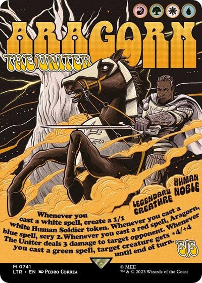 Aragorn, the Uniter (Borderless Poster) (Universes Beyond: The Lord of the Rings: Tales of Middle-earth) Near Mint