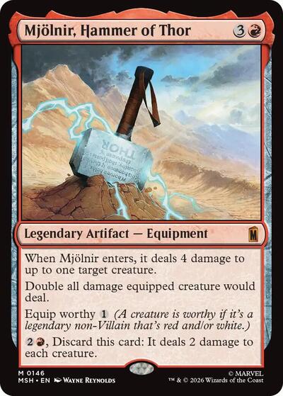 Mjolnir, Hammer of Thor (Marvel Super Heroes) Damaged / Poor