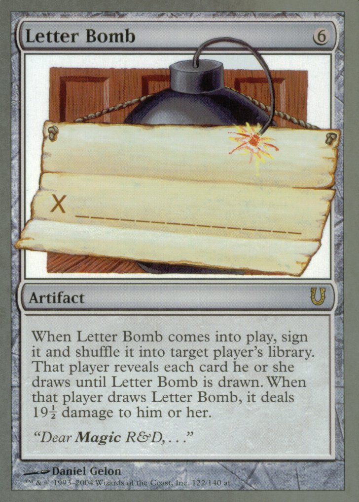 Letter Bomb (Unhinged) Heavy Play