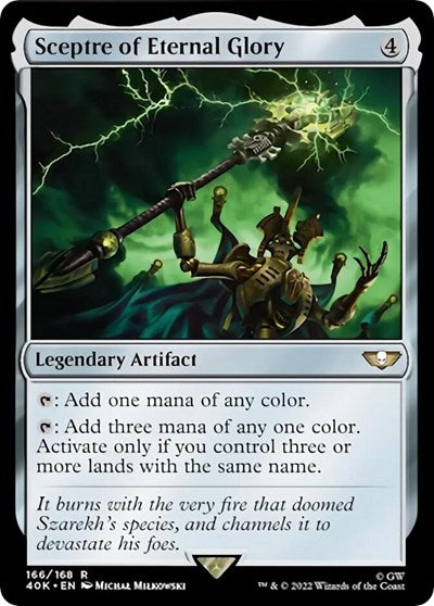 Sceptre of Eternal Glory (Surge Foil) (Universes Beyond: Warhammer 40K) Near Mint Foil
