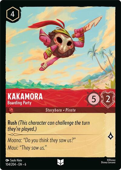 Kakamora - Boarding Party (Azurite Sea) Near Mint Cold Foil