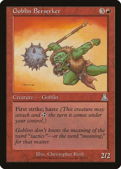 Goblin Berserker (Urza's Destiny) Medium Play