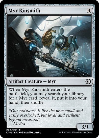 Myr Kinsmith (Phyrexia: All Will Be One) Near Mint Foil