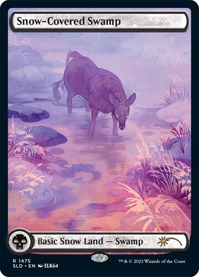 Snow-Covered Swamp (1475) (Secret Lair) Near Mint
