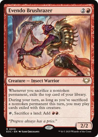 Evendo Brushrazer (Commander: Edge of Eternities) Near Mint