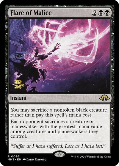 Flare of Malice (Promos: Prerelease Cards) Light Play Foil