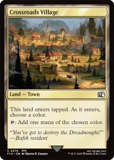 Crossroads Village (Universes Beyond: FINAL FANTASY) Light Play Foil
