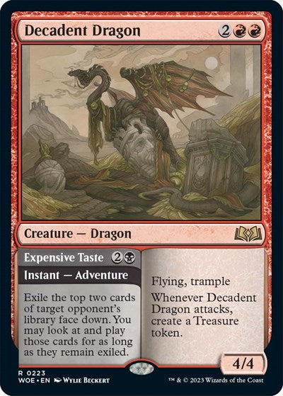 Decadent Dragon (Wilds of Eldraine) Near Mint