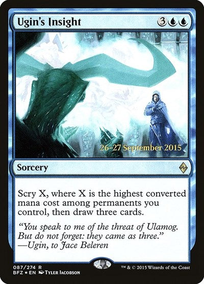 Ugin's Insight (Promos: Prerelease Cards) Light Play Foil