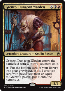 Grenzo, Dungeon Warden (Masters 25) Light Play Foil