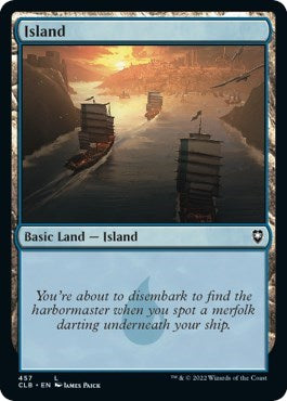 Island (457) (Commander Legends: Battle for Baldur's Gate) Light Play