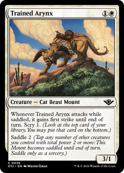 Trained Arynx (Outlaws of Thunder Junction) Near Mint