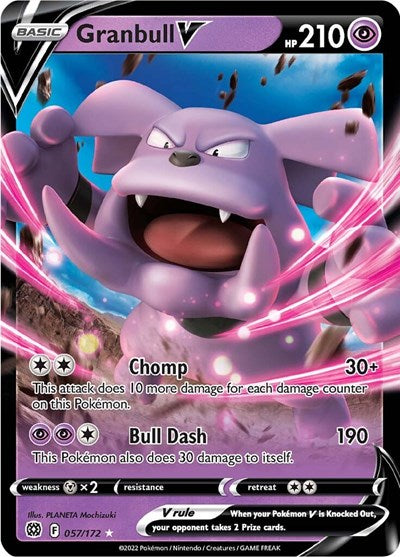 Granbull V (SWSH09: Brilliant Stars) Near Mint Holofoil