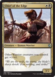Chief of the Edge (Khans of Tarkir) Medium Play Foil