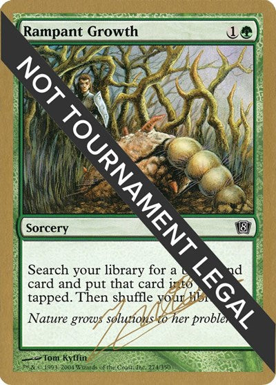 Rampant Growth - 2004 Julien Nuijten (8ED) (World Championship Decks) Medium Play