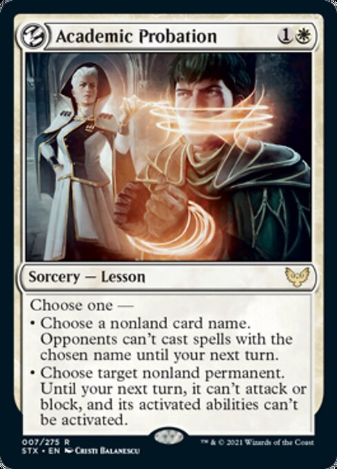 Academic Probation (Strixhaven) Medium Play Foil