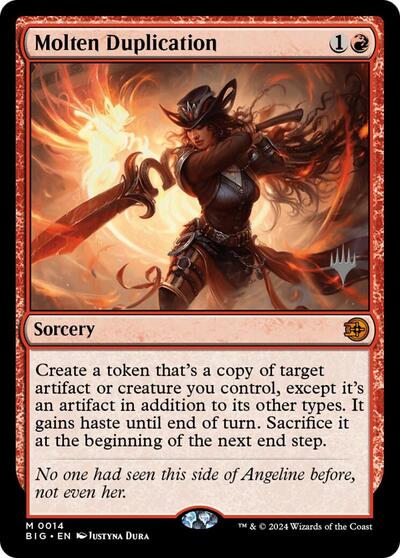 Molten Duplication (Promo Pack: Secrets of Strixhaven) Near Mint Foil