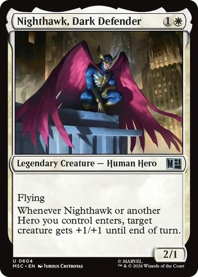 Nighthawk, Dark Defender (Commander: Marvel Super Heroes) Near Mint