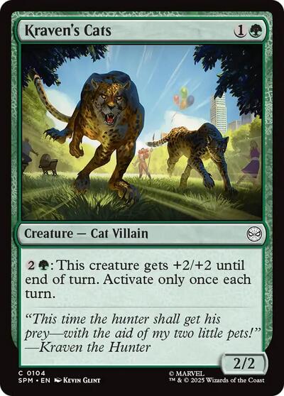 Kraven's Cats (Marvel's Spider-Man) Light Play Foil