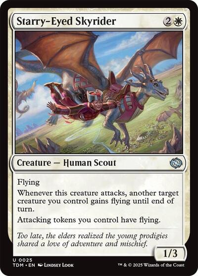 Starry-Eyed Skyrider (Tarkir: Dragonstorm) Near Mint Foil
