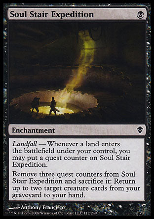Soul Stair Expedition (Zendikar) Medium Play Foil