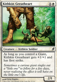 Kithkin Greatheart (Lorwyn) Medium Play Foil