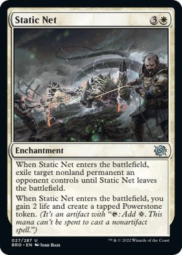 Static Net (The Brothers' War) Medium Play Foil