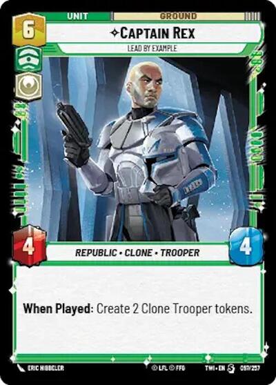 Captain Rex Lead by Example (Twilight of the Republic) Near Mint Foil