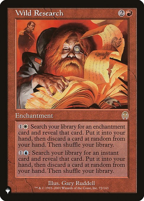 Wild Research (The List) Near Mint