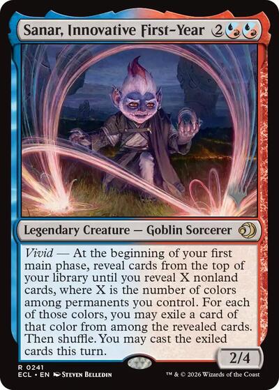 Sanar, Innovative First-Year (Promo Pack: Lorwyn Eclipsed) Light Play Foil
