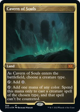 Cavern of Souls (Foil Etched) (Double Masters 2022) Light Play Foil