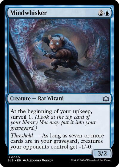 Mindwhisker (Bloomburrow) Light Play Foil