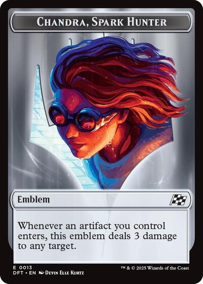 Emblem   Chandra  Spark Hunter   Vehicle Double Sided Token|0|0|0.00