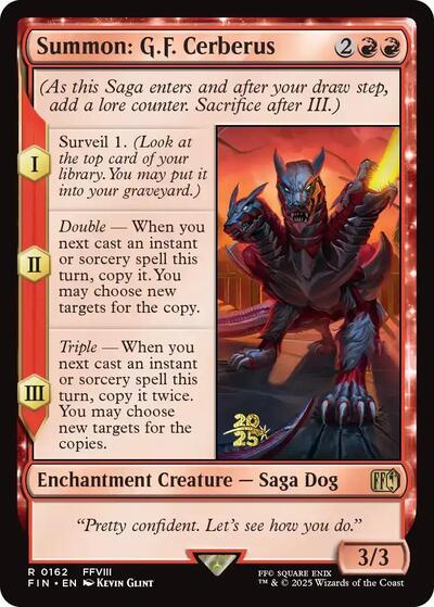 Summon: G.F. Cerberus (Promos: Prerelease Cards) Near Mint Foil