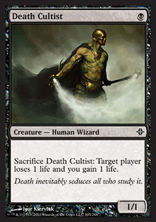 Death Cultist (Rise of the Eldrazi) Light Play Foil