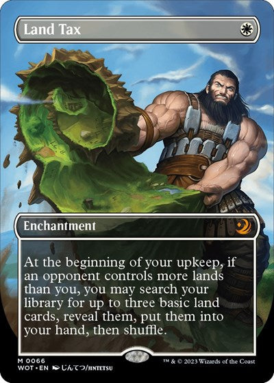 Land Tax (Anime Borderless) (Wilds of Eldraine: Enchanting Tales) Light Play Foil