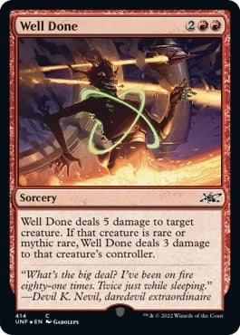 Well Done (Galaxy Foil) (Unfinity) Near Mint Foil