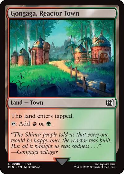 Gongaga, Reactor Town (Universes Beyond: FINAL FANTASY) Near Mint Foil