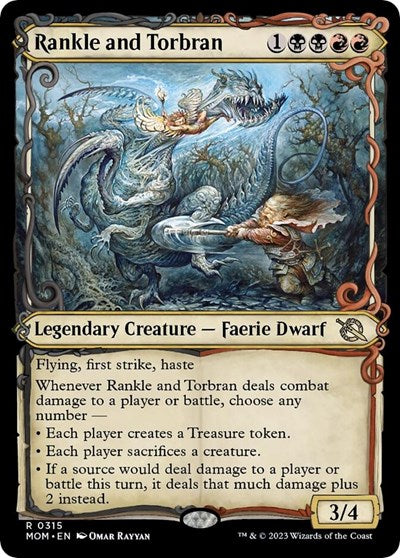 Rankle and Torbran (Showcase) (March of the Machine) Near Mint Foil