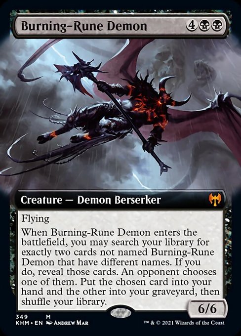 Burning Rune Demon  Extended Art|1|0|0.00