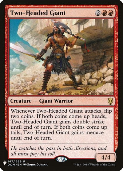 Two-Headed Giant (Mystery Booster) Light Play