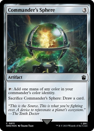 Commander's Sphere (Surge Foil) (Universes Beyond: Doctor Who) Near Mint Foil