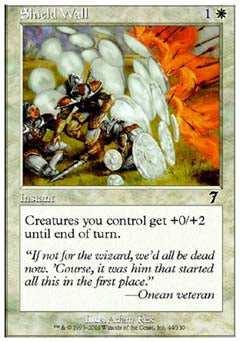 Shield Wall (7th Edition) Light Play Foil