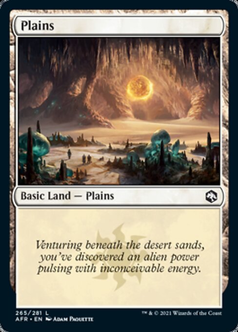 Plains (265) (Adventures in the Forgotten Realms) Medium Play Foil