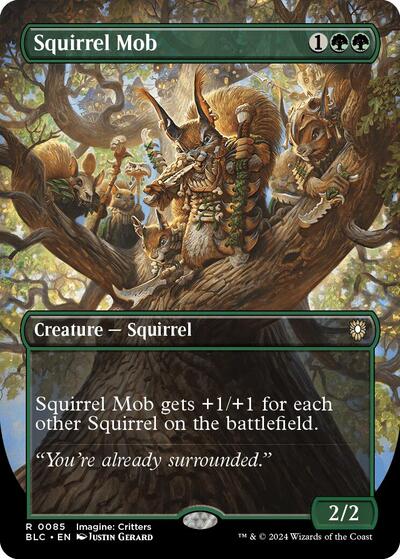 Squirrel Mob (Borderless) (Commander: Bloomburrow) Near Mint Foil