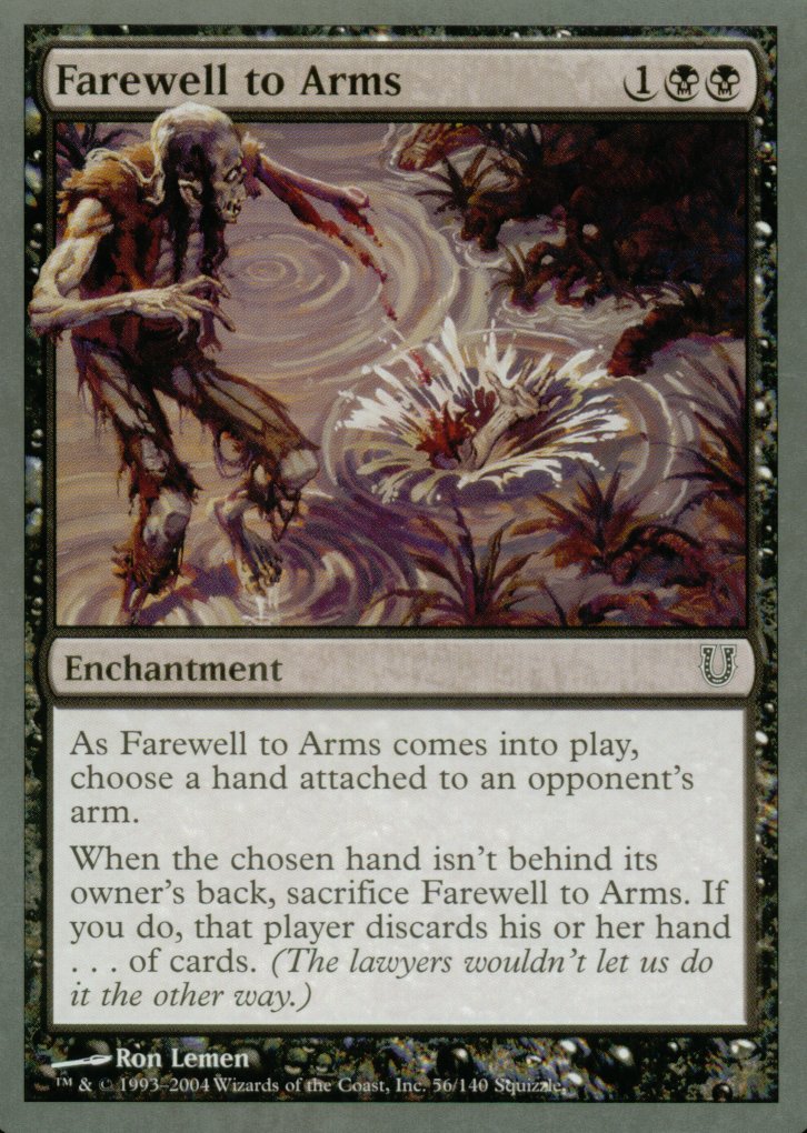 Farewell to Arms (Unhinged) Near Mint