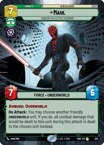 Maul Shadow Collective Visionary (Hyperspace) (Shadows of the Galaxy) Near Mint Foil