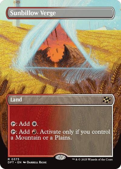 Sunbillow Verge (Borderless) (Aetherdrift) Light Play Foil