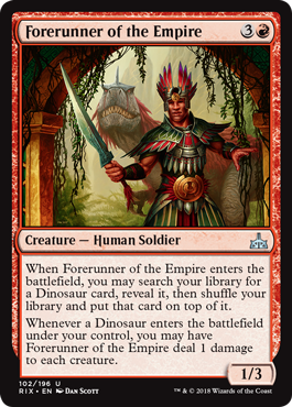 Forerunner of the Empire (Rivals of Ixalan) Light Play Foil