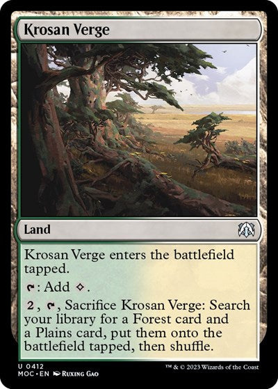 Krosan Verge (Commander: March of the Machine) Near Mint